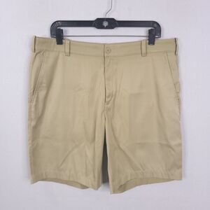 Nike Golf Short Mens Size 36 Waist Tan Performance Athletic Chino Slash Pockets